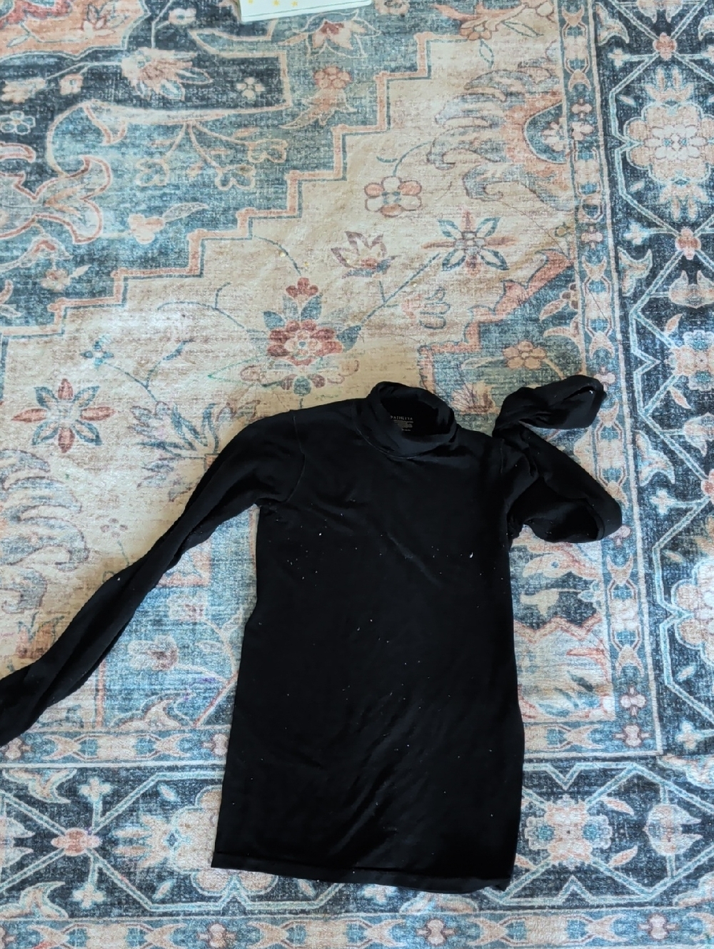 Athleta Black Long Sleeve Turtleneck Dress